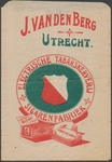 716180 Sigarenzakje van J. van den Berg, Electrische Tabakskerverij en Sigarenfabriek, [adres onbekend], met ...